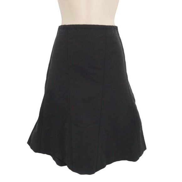 Club Monaco Womens Black Flared Side Zip Mini Skirt Size 8 - Picture 1 of 7